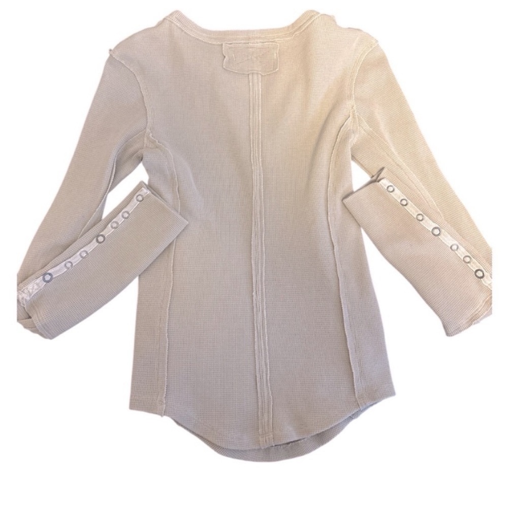 🆕WOT Free People Henley in Oatmeal - Picture 10 of 11